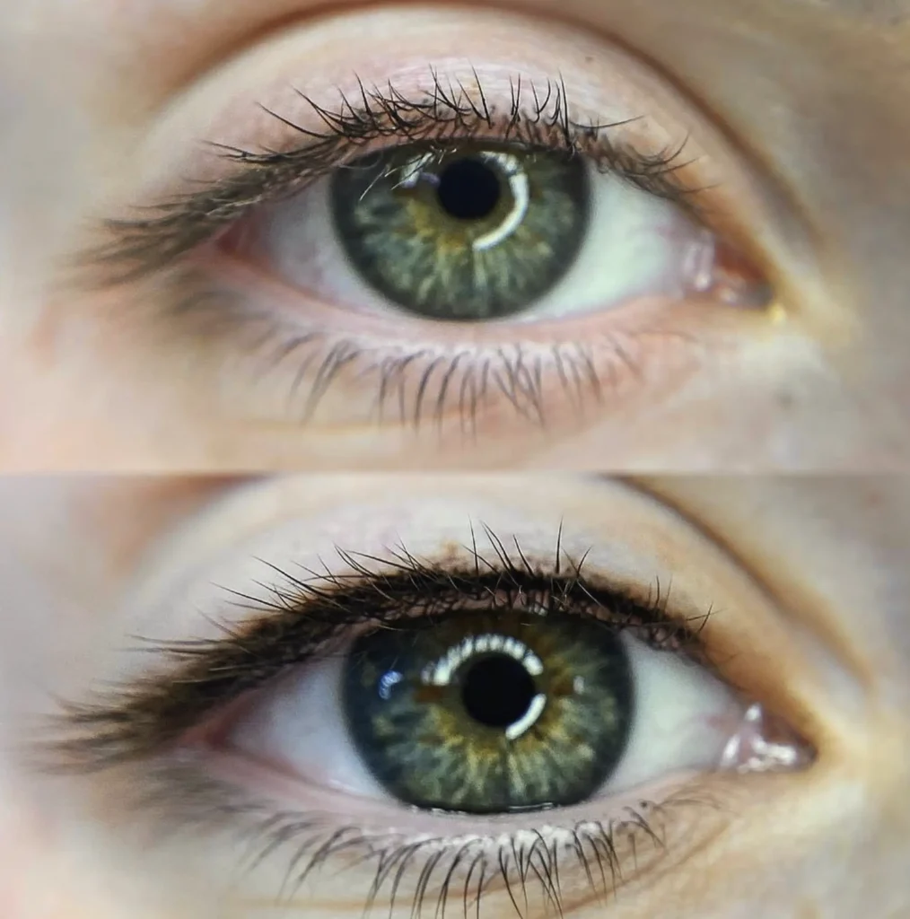 natural permanent eyeliner before and after